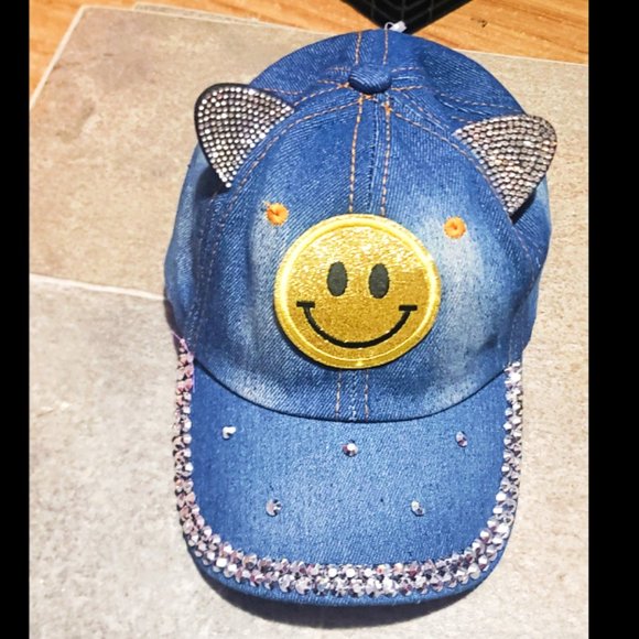 Kitty Ears Denim Cap - Picture 1 of 2